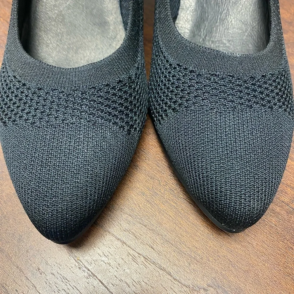 Eileen Fisher Kiss Knit Stretch Pump Black Size 7.5